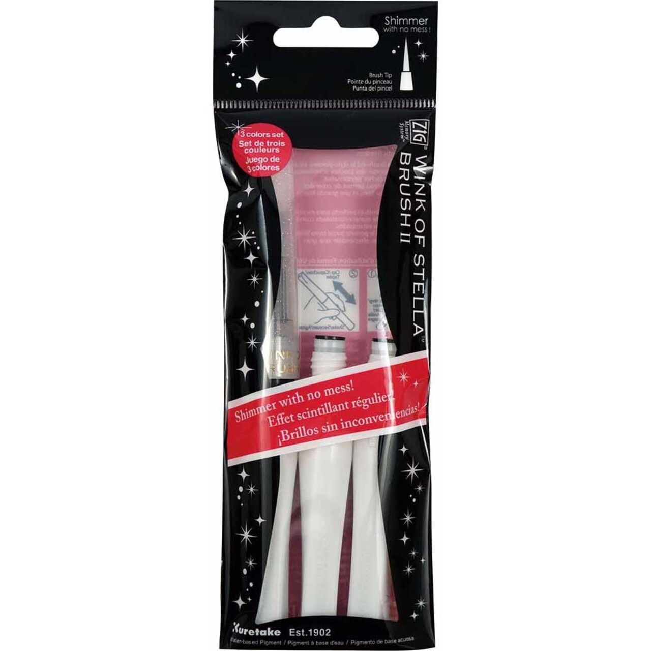 Wink of Stella Clear Glitter Brush Set 3 pc (1 Pen, 2 Refills)